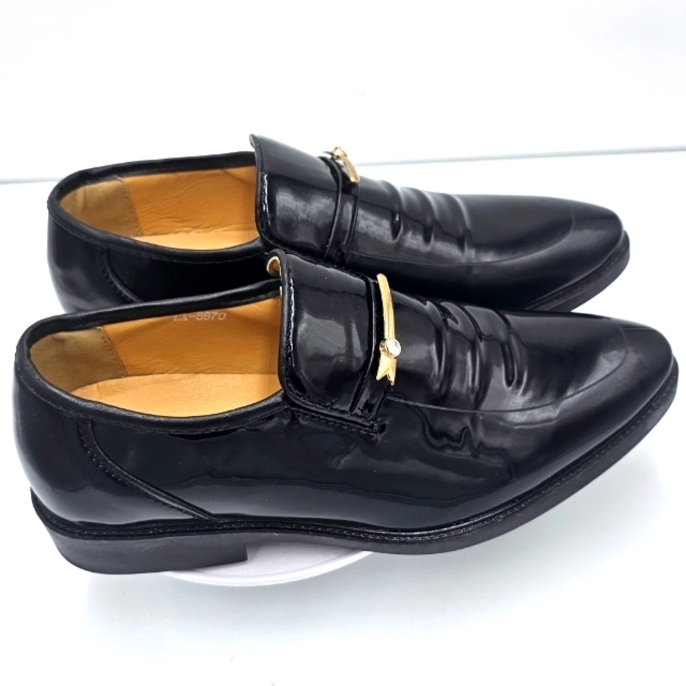 Men’s Classic Black Slip-On Oxford Dress Shoes – Size 6.5 / EU 38 New No Box - Picture 4 of 8